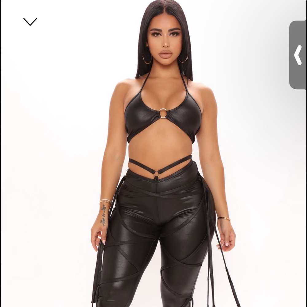 Caught out leggings fashion nova